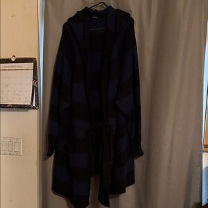 Torrid Striped Hooded Cardigan